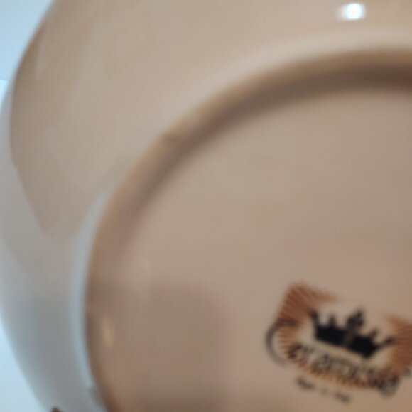 Ceramisia Ceramic Bowl Green/Purple  Pattern: Artichoke  Large 8.75" - Picture 6 of 7